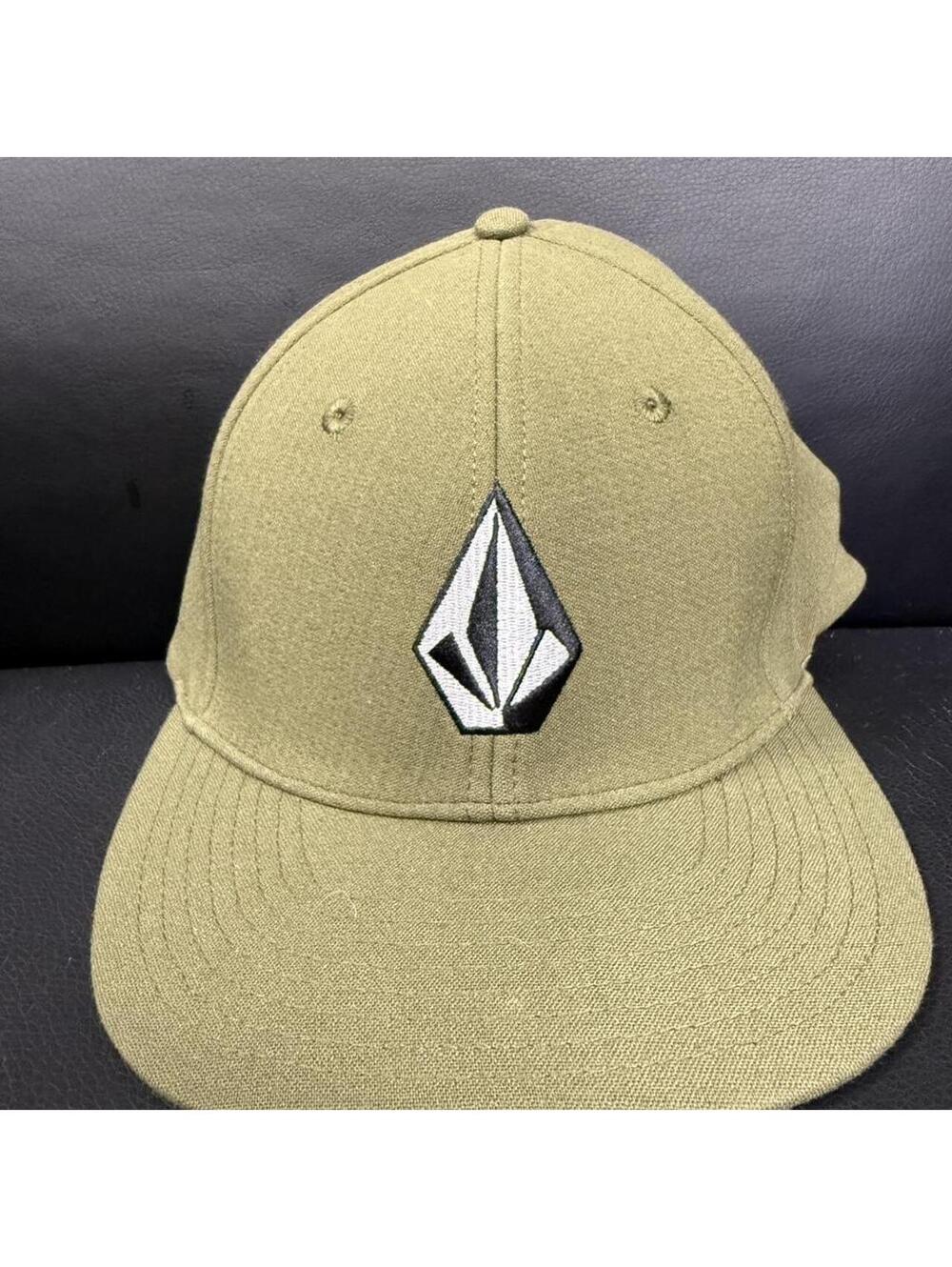 Volcom Olive Stone Logo Flexfit Hat